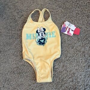 Disney Minnie Mouse Yellow Kids Swim One Piece